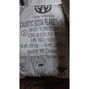 Caustic Soda Flakes 98% Ex China